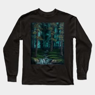 Deep Woods Waterfall Long Sleeve T-Shirt